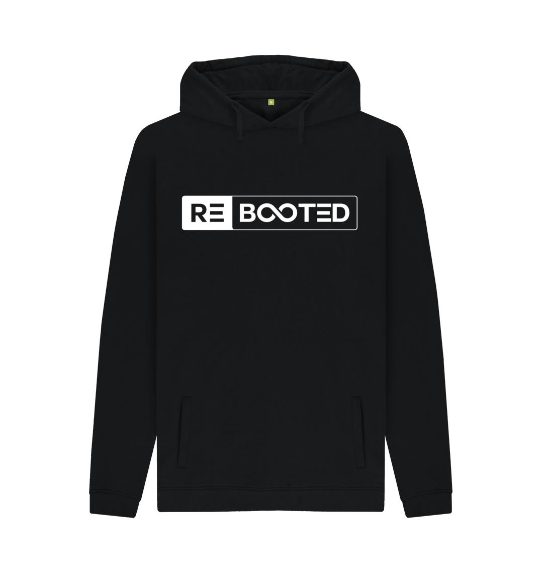 Black Printed Hoody Front