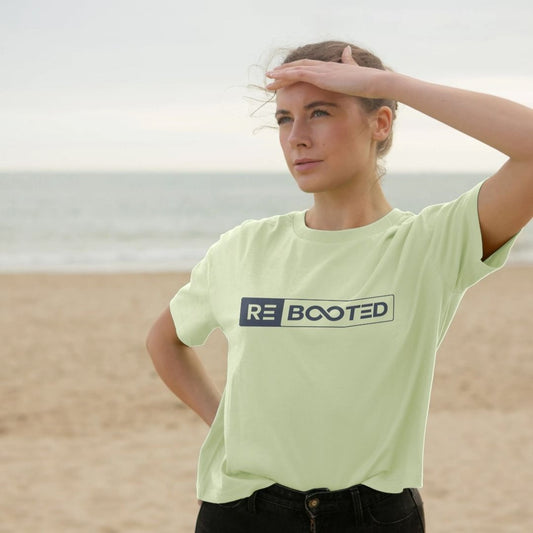 Women's Boxy Tee Black Logo