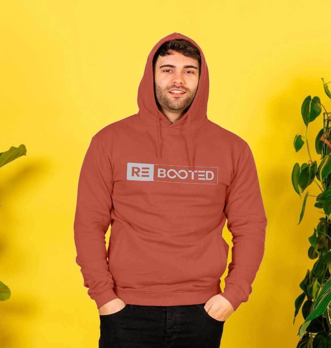 REBOOTED White Logo Pullover Hoodie